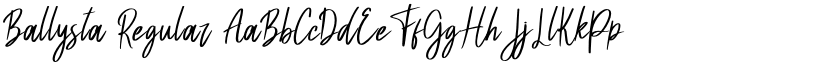 Ballysta Regular font