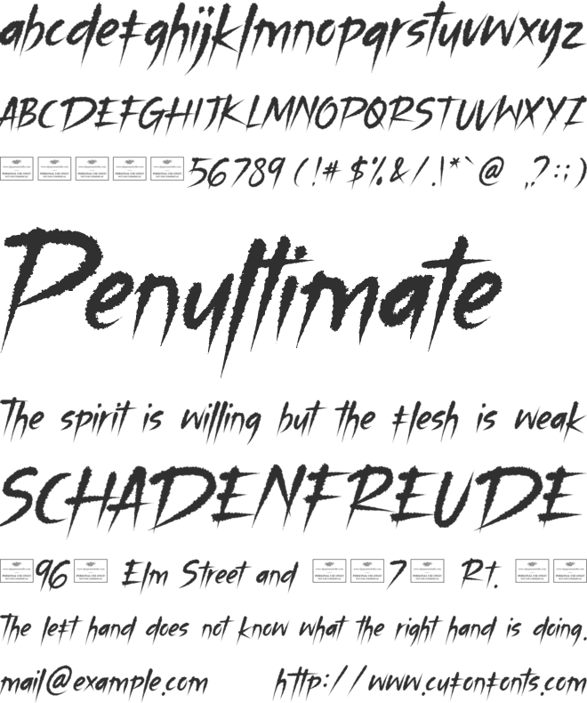 Hallowed Crawler font preview