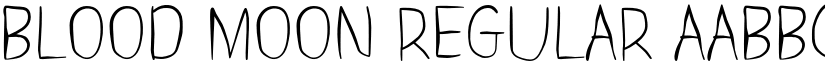 Blood Moon Regular font