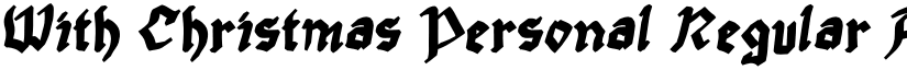 With Christmas Personal Regular font