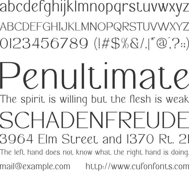 Aflah Akbar font preview