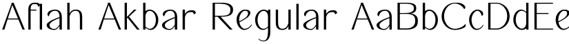 Aflah Akbar Regular font
