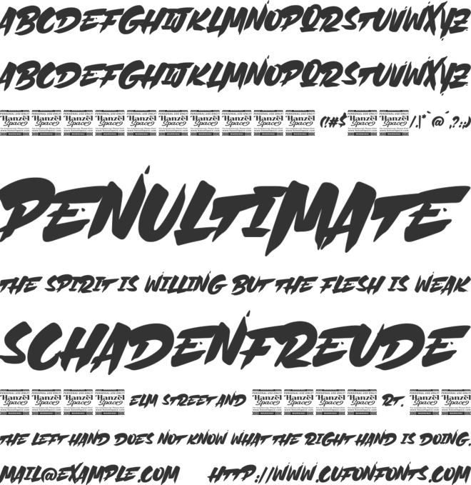 Heikudo Freedom font preview