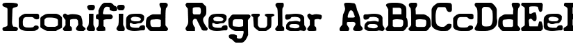 Iconified Regular font