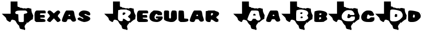 Texas Regular font