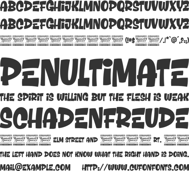 Richis Stiller font preview