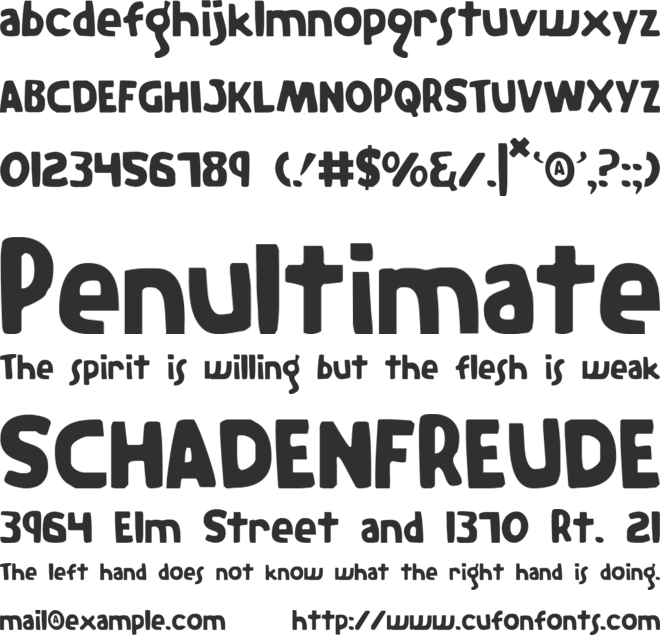 The Rifleman font preview