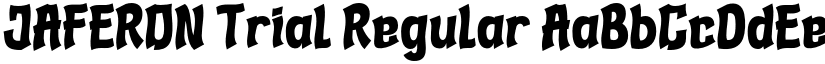 JAFERON Trial Regular font
