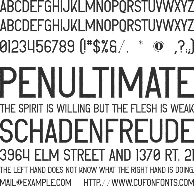 Birdie font preview