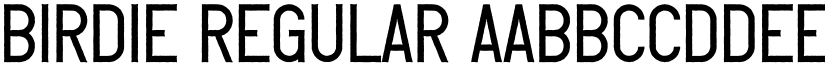 Birdie Regular font