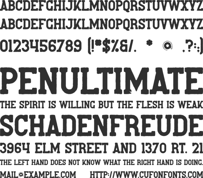 Willa font preview