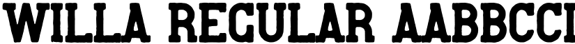 Willa Regular font