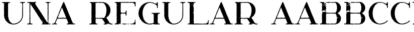 Una Regular font