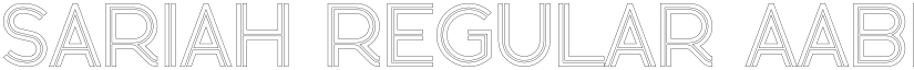 Sariah Regular font