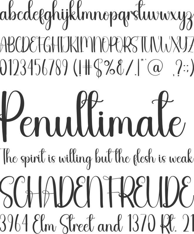 Farming font preview