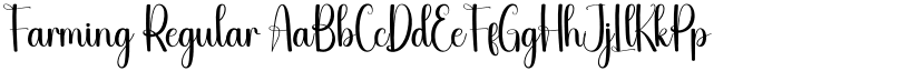 Farming Regular font