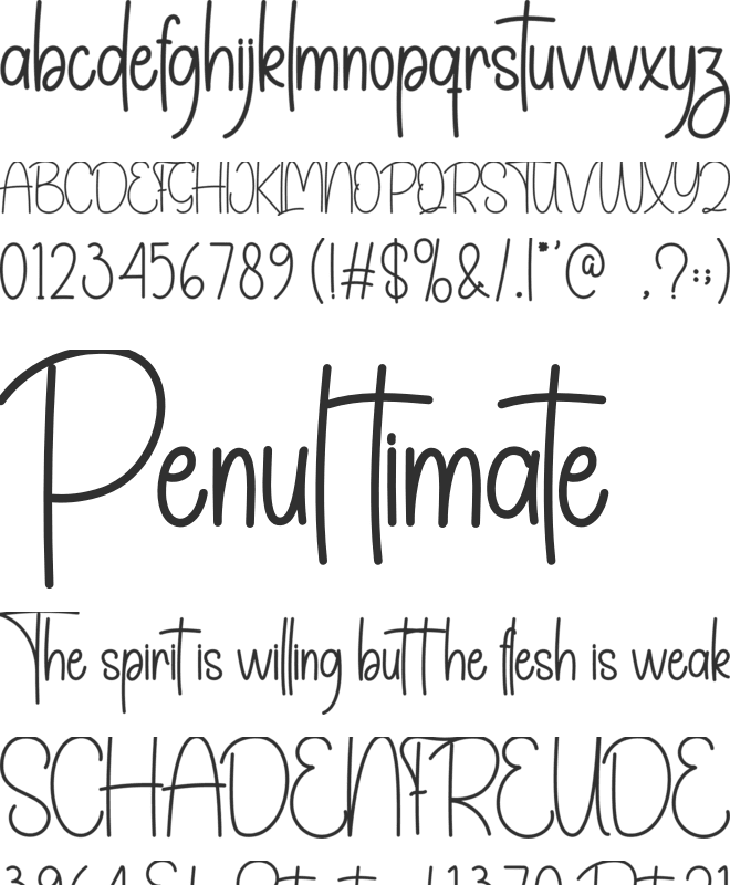 Black Sunday font preview