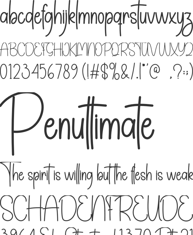 Black Sunday font preview
