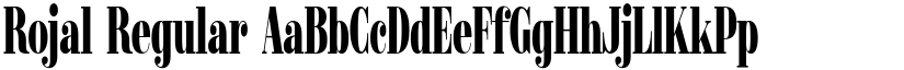 Rojal Regular font