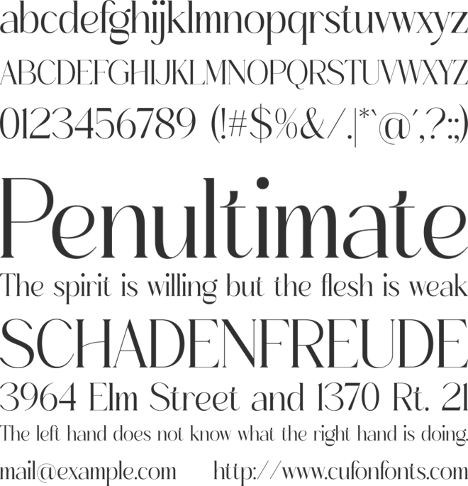 Holmesh font preview