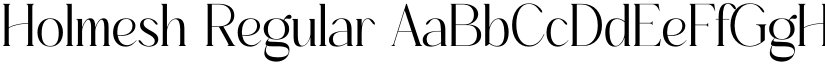 Holmesh Regular font