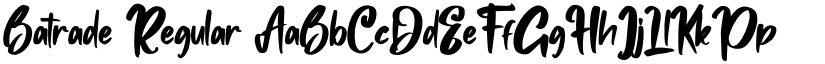 Batrade Regular font