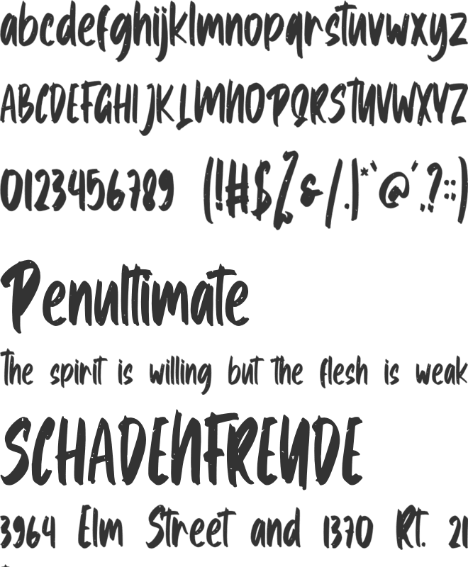 Barttela font preview