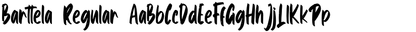 Barttela Regular font