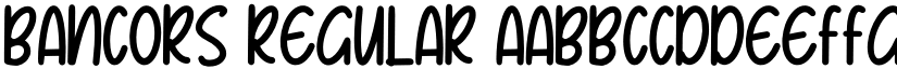 Bancors Regular font