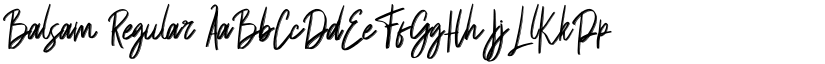 Balsam Regular font