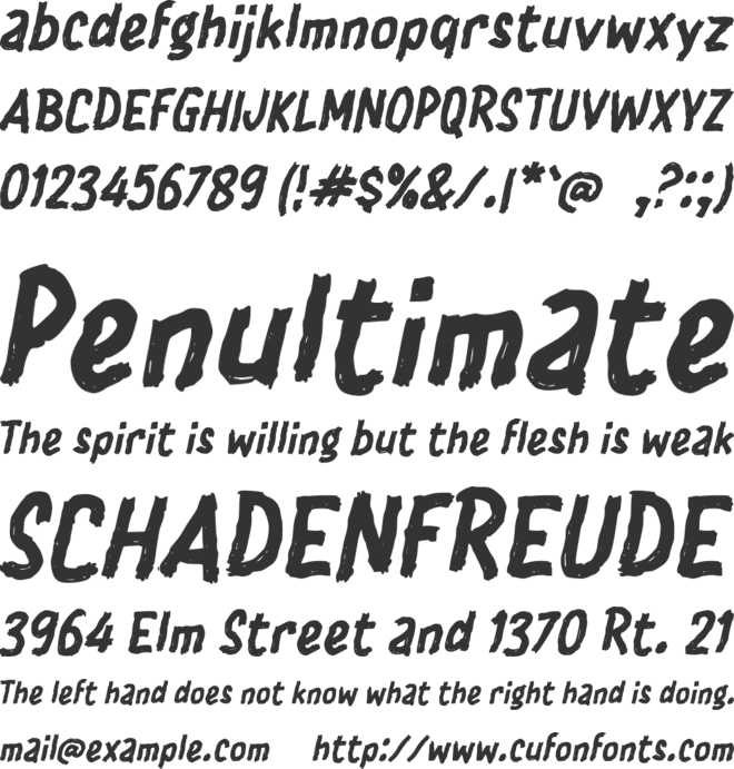 i Ibran font preview