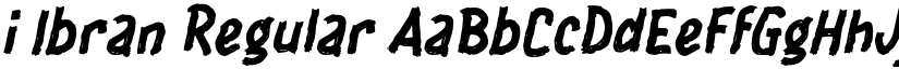 i Ibran Regular font
