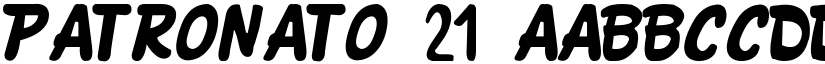 PATRONATO 21 font