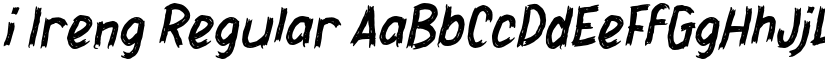 i Ireng Regular font