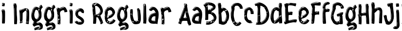 i Inggris Regular font