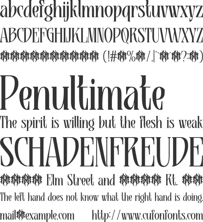 MN Ragnala Personal Use font preview