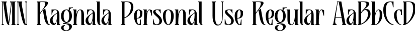 MN Ragnala Personal Use Regular font