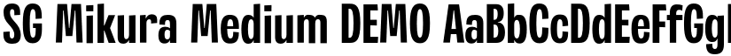 SG Mikura Medium DEMO font