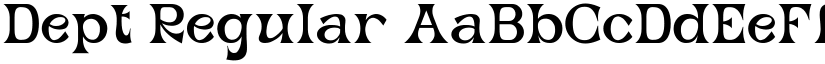 Dept Regular font