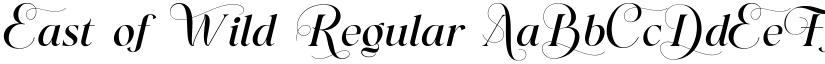East of Wild Regular font