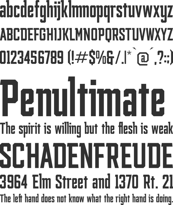 Smith Buck font preview
