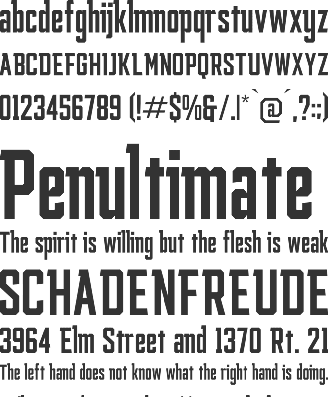 Smith Buck font preview