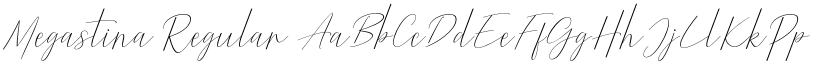 Megastina Regular font