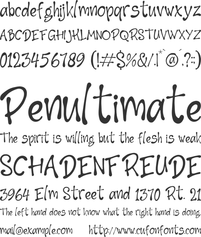 Melankoli Honey font preview