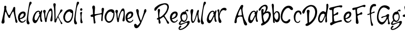 Melankoli Honey Regular font