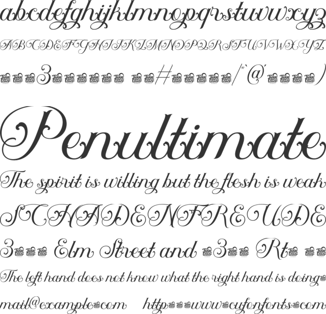 Auntha Clear Trial font preview