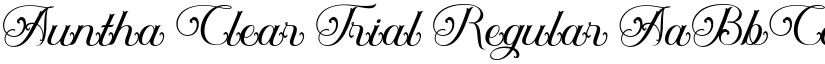 Auntha Clear Trial Regular font