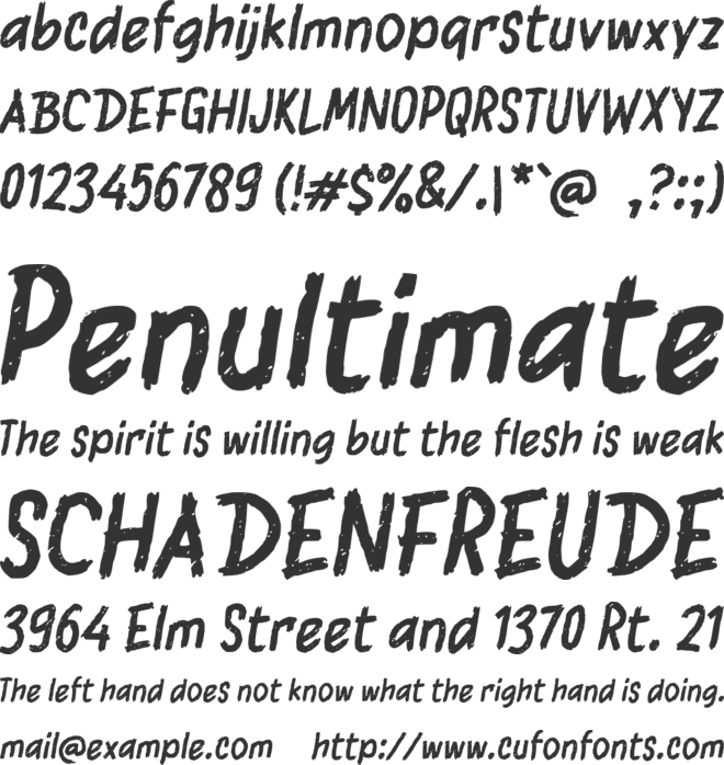 i Ironi font preview