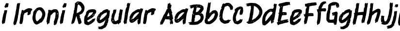 i Ironi Regular font