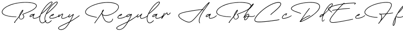 Balleny Regular font